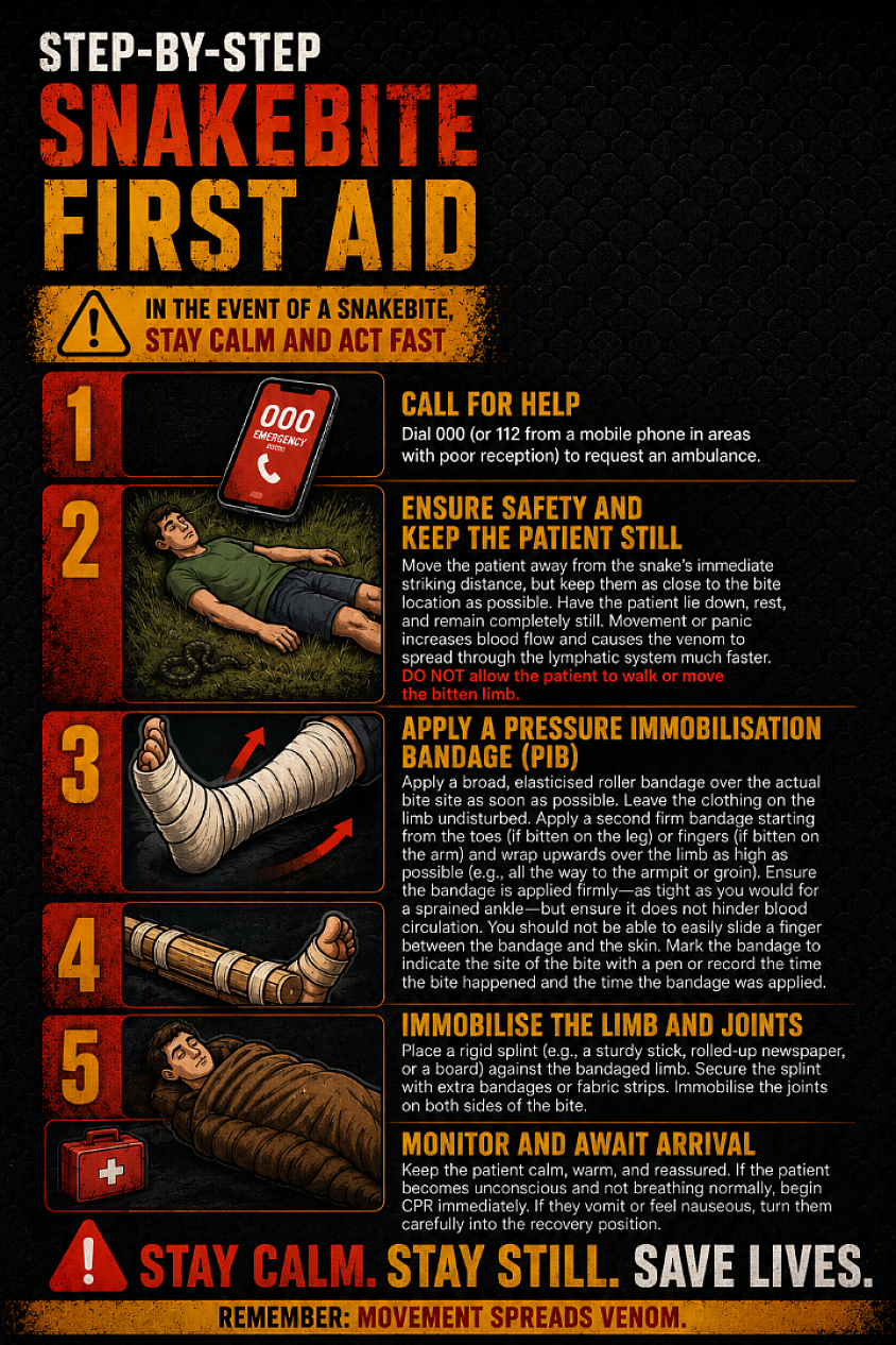 Snake bite first aid